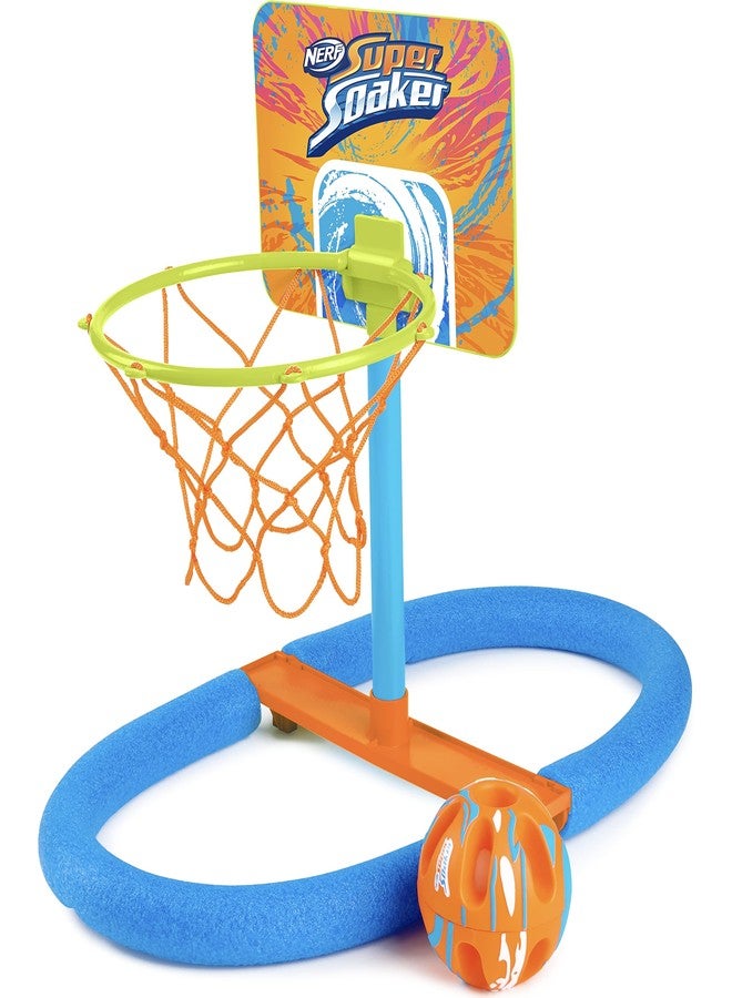 WowWee Nerf Super Soaker Dunk It Pool Basketball - in-Pool and Pool-Side Hoop with Unsinkable Ball - Summer Pool Toys - Image 1