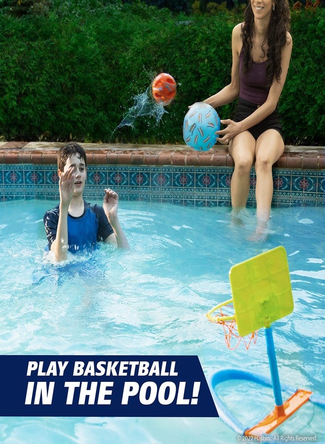 WowWee Nerf Super Soaker Dunk It Pool Basketball - in-Pool and Pool-Side Hoop with Unsinkable Ball - Summer Pool Toys - Image 2