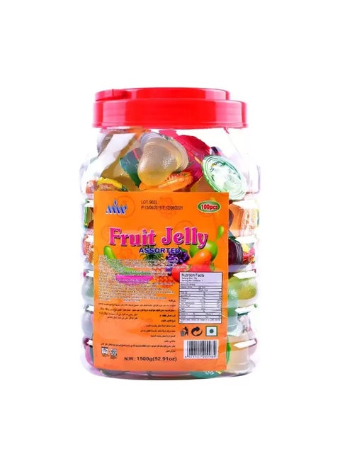 Mir Assorted Fruit Flavored Jelly In Jar- 1500gms