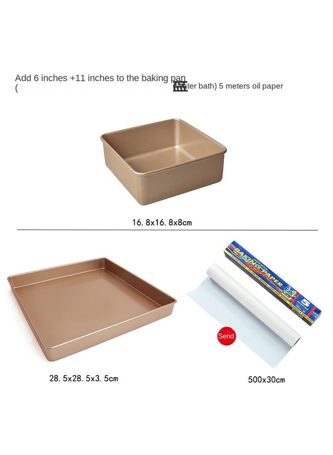 Bluejw Bakeware Rectangular Ancient Early Cake Roll Mold Household Oven Non-stick Tiramisu Snowflake Crisp Dry Tool  - Image 1