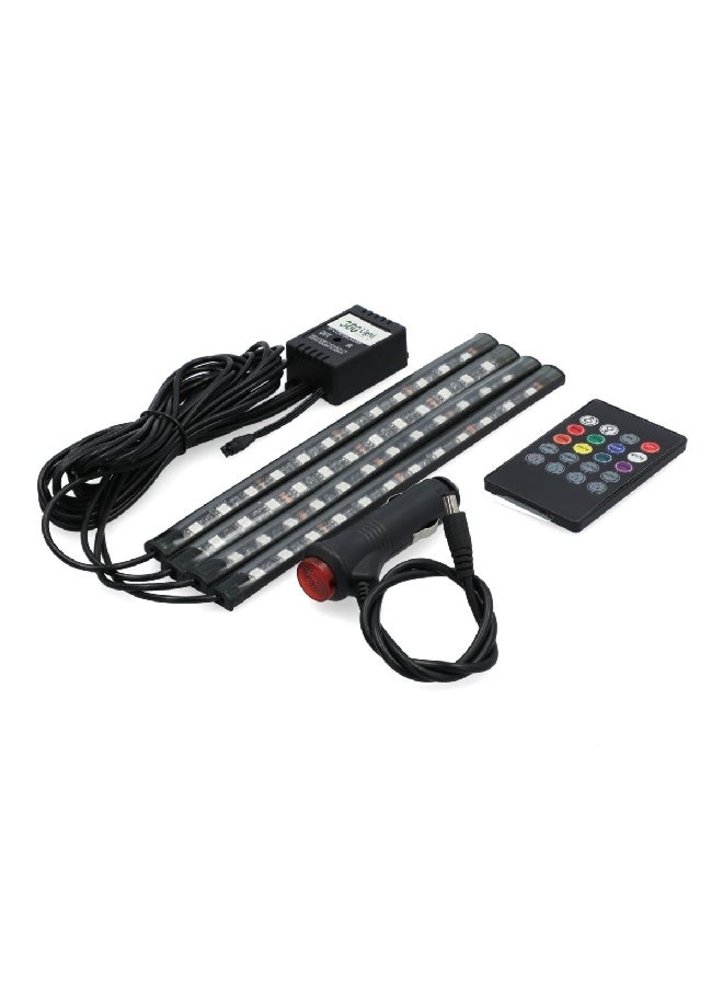 Conpex Durable LED Decorative Atmosphere Strip Light for Car Interior Black 24 cm RGB24CM-1-4RF - Image 2