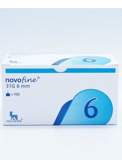 نوفوفاين إبر الإنسولين NovoFine بحجم 31G طول 6 مم - إبر رفيعة جدًا للاستخدام لمرة واحدة لحقن الإنسولين، متوافقة مع أقلام Wegovy وأغلب أقلام الإنسولين، معقمة وآمنة ومريحة، عبوة من 100 إبرة  - Image 3