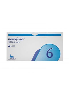 نوفوفاين إبر الإنسولين NovoFine بحجم 31G طول 6 مم - إبر رفيعة جدًا للاستخدام لمرة واحدة لحقن الإنسولين، متوافقة مع أقلام Wegovy وأغلب أقلام الإنسولين، معقمة وآمنة ومريحة، عبوة من 100 إبرة  - Image 4
