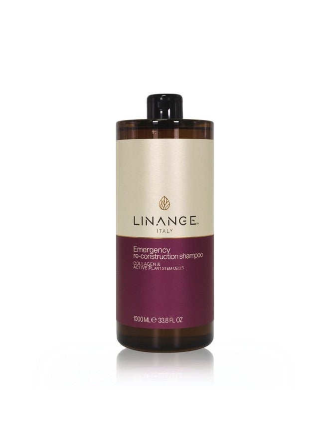 LINANGE Emergency Reconstruction Shampoo For Very Damaged Hair With Collagen Keratin And Shea Butter Nourishing And Restructuring Shampoo 1000Ml / 33.8 Oz. - Image 2