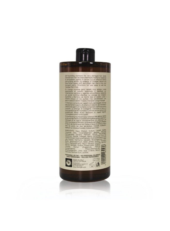LINANGE Emergency Reconstruction Shampoo For Very Damaged Hair With Collagen Keratin And Shea Butter Nourishing And Restructuring Shampoo 1000Ml / 33.8 Oz. - Image 4