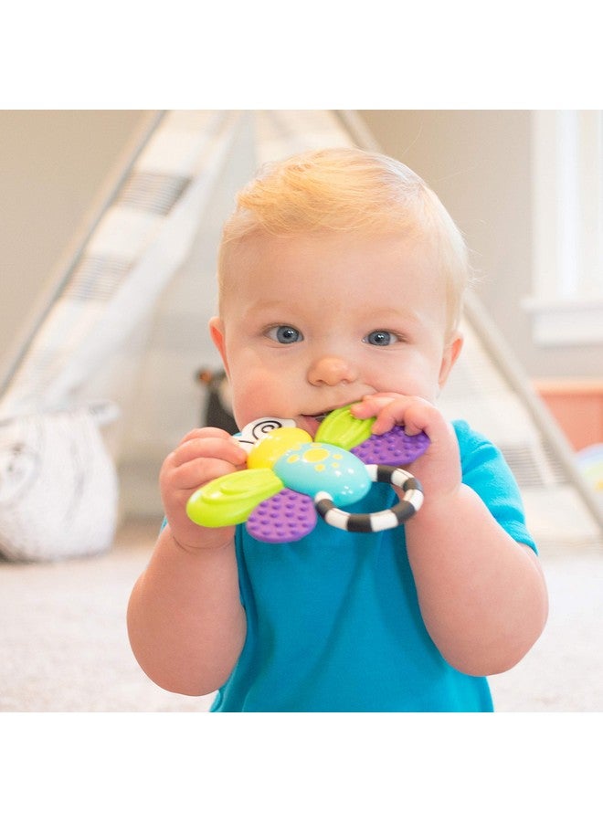 Sassy Flutterby Teether | Water-Filled Teether Soothes Gums | Variety of Textures Massage Gums | For Ages 3 Months and Up (80106) - Image 2