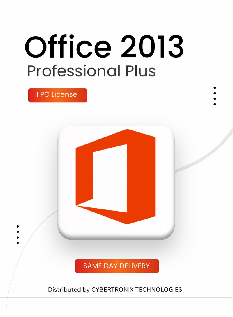 Office Microsoft Office 2013 Professional Plus | 1 PC License | Digital License | SAME DAY DELIVERY