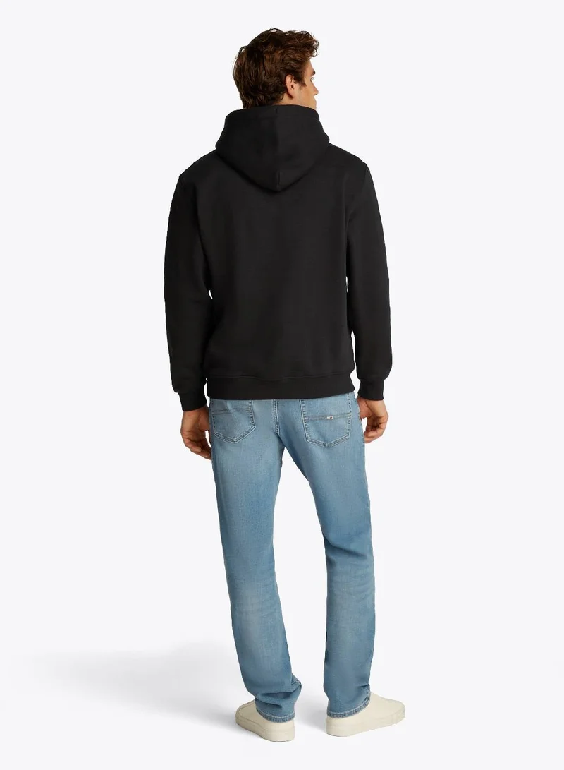 TOMMY JEANS Linear Logo Embroidery Kangaroo Pocket Hoody