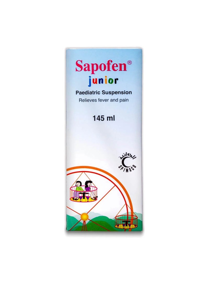 Sapofen Junior 100  MG 5 ML Suspension 145 ML - Image 1