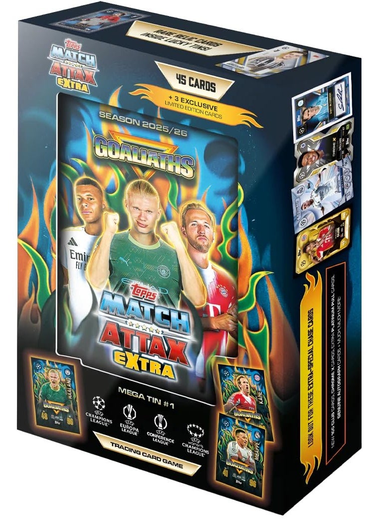 توبس لعبة بطاقات التداول والتحصيل Topps UCC Match Attax Extra 2026 (العلبة الضخمة رقم 1) - Image 1