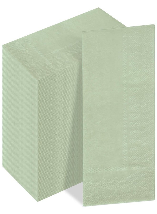 وولاين مجموعة مناديل ضيوف من والين، 200 قطعة، لون أخضر فاتح، مثالية لحفلات الزفاف، مناديل ورقية للاستخدام مرة واحدة، مناسبة للحمام، حفلات توديع العزوبية، حفلات استقبال المولود، أعياد الميلاد، ديكور طاولة الطعام - Image 1