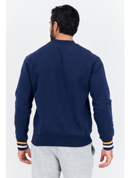 Champion Men Sportswear Fit Long Sleeve Outdoor Sweatshirt, Navy  - Image 3