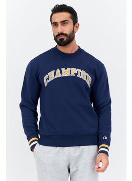 Champion Men Sportswear Fit Long Sleeve Outdoor Sweatshirt, Navy  - Image 1