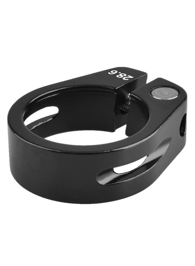 TRIWONDER Bicycle Seat Post Clamp 31.8mm 34.9mm Aluminum Alloy Seat Tube Clip Bike Quick Release Clamp (Black - 28.6mm) - Image 1