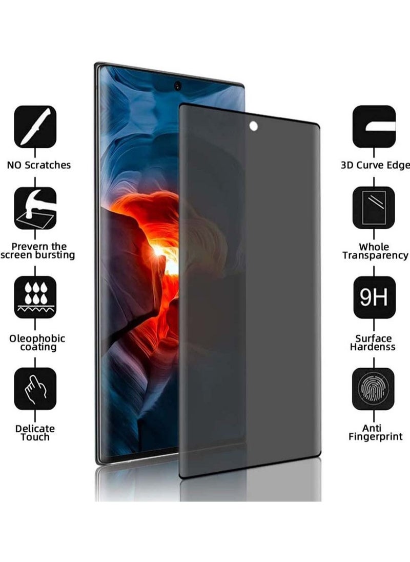 SYOSI - Privacy Screen Protector and Camera Lens for Samsung Galaxy S22 Ultra 5G 6.8"3D Full Coverage Shell Friendly 9H Hardness Easy To Install Protector1 +1 Pack - Image 1