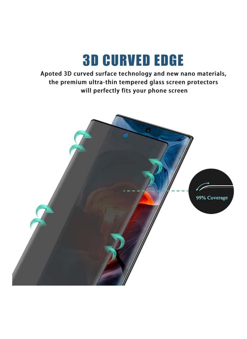 SYOSI - Privacy Screen Protector and Camera Lens for Samsung Galaxy S22 Ultra 5G 6.8"3D Full Coverage Shell Friendly 9H Hardness Easy To Install Protector1 +1 Pack - Image 1