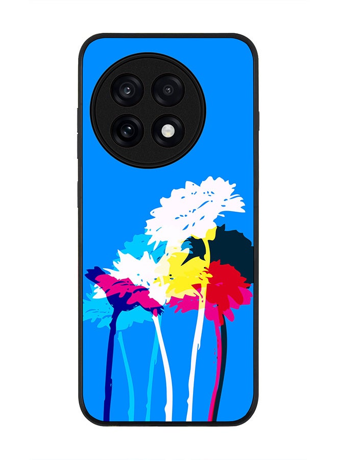 Stylizedd For OnePlus 13R / Ace 5 Pro Case,Slim fit Camera Protection, Shockproof Thin Phone cover  - Bleeding Flowers (Blue)