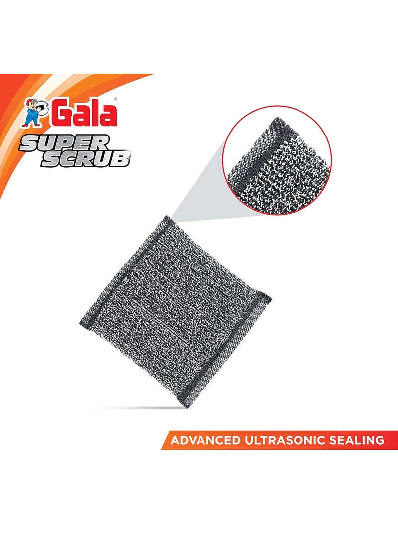 Gala Gala Super Scrub Set – Made of Steel – Black – Pack of 6  - Image 4