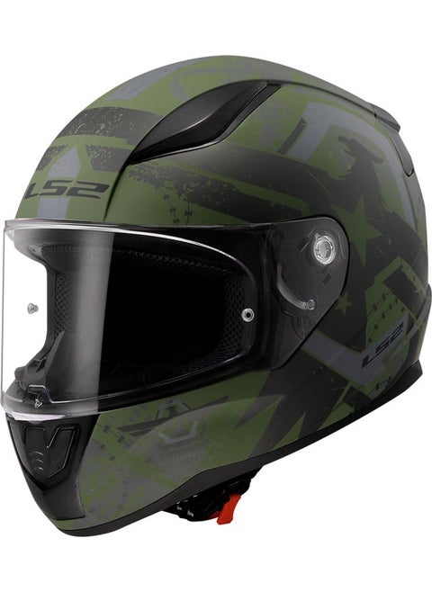 Rapid 2 Thunder Birds Matte Green-Black-Grey Helmet
