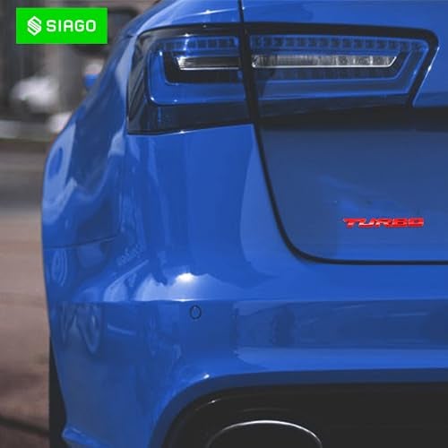 SIAGO SIA284 Premium Turbo Metal Car Sticker - Durable & Stylish Auto Emblem for Vehicles - Customizable Designs - Easy Installation - Weather-Resistant & Long-Lasting - Image 4