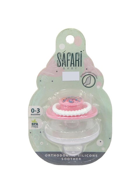 Safari Baby Cherry Silicone Soothers 0-3 Months