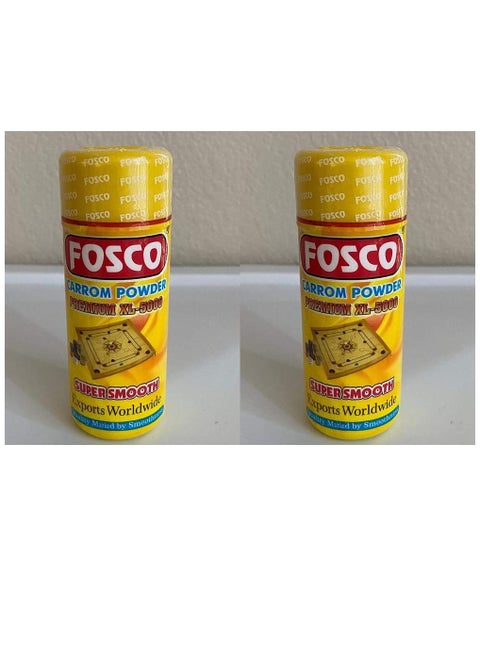 2 x FOSCO Smooth Carrom Board Powder, 70gm Each (Total: 140 Gram)