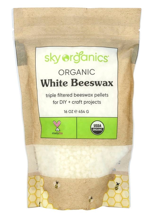 Sky Organics Organic White Beeswax 16 oz (454 g) 