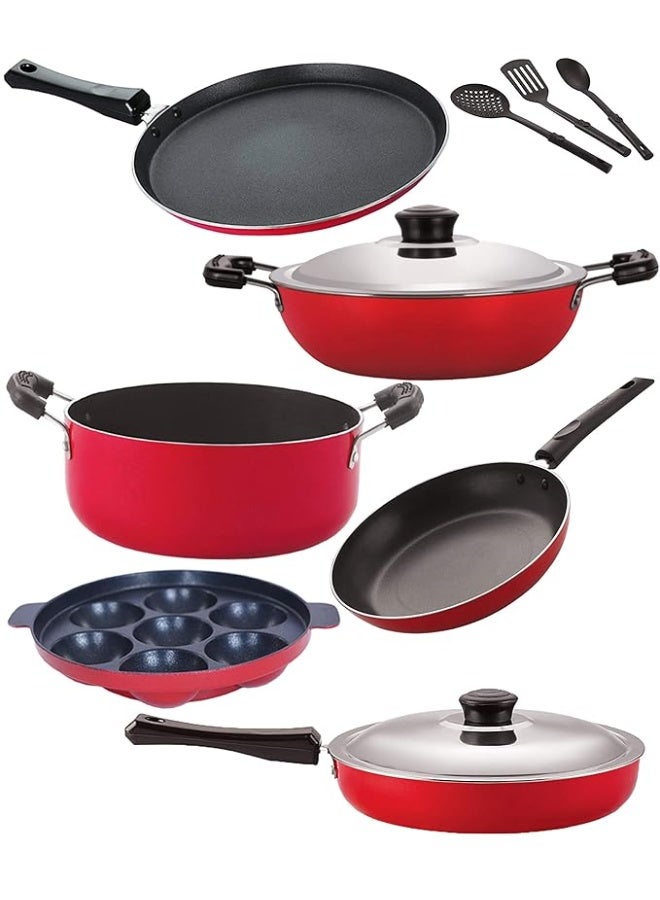 Nirlon Gas Compatible Non Stick Aluminium Cookware Set - Image 1