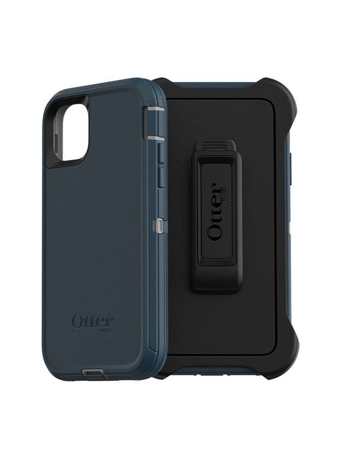 أوتربوكس جراب OtterBox Defender Series لهاتف iPhone 11 - Gone Fishin (للطقس الرطب/أزرق ماجوليكا)، متين وقوي، مع حماية للمنافذ، يتضمن حامل بمشبك الحافظة - Image 1