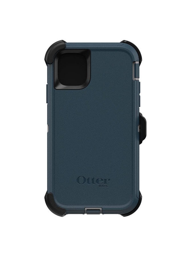 أوتربوكس جراب OtterBox Defender Series لهاتف iPhone 11 - Gone Fishin (للطقس الرطب/أزرق ماجوليكا)، متين وقوي، مع حماية للمنافذ، يتضمن حامل بمشبك الحافظة - Image 3