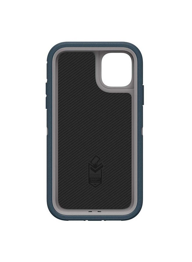 أوتربوكس جراب OtterBox Defender Series لهاتف iPhone 11 - Gone Fishin (للطقس الرطب/أزرق ماجوليكا)، متين وقوي، مع حماية للمنافذ، يتضمن حامل بمشبك الحافظة - Image 4