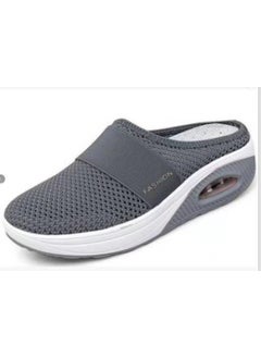 2022 Summer New Plus Size Lazy Person One Step Slippers Womens European Simple Slope Slippers Rubber Sole China Made Dark gray