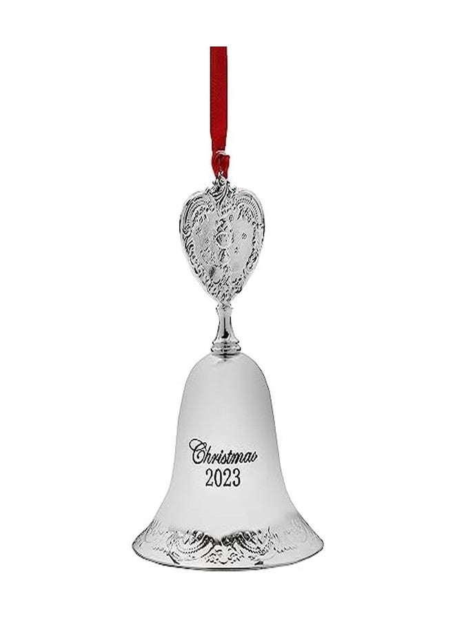 Wallace 2023 Silver Plated Grande Baroque Bell Ornament, 29th Edition - Image 1