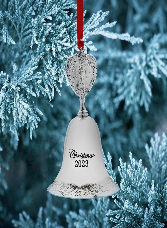 Wallace 2023 Silver Plated Grande Baroque Bell Ornament, 29th Edition - Image 4