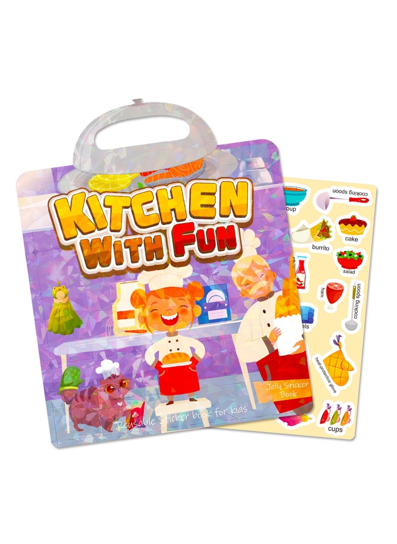 Beauenty - DIY Stickers Books for Kids Creative Toys Using High Quality Jelly Glue Material Non-Toxic  Harmless Can Be Repeated Paste Easy to Carry Suitable for Creativity and Games - Image 1