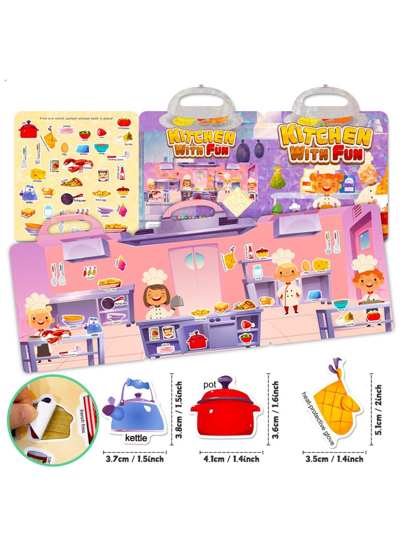 Beauenty - DIY Stickers Books for Kids Creative Toys Using High Quality Jelly Glue Material Non-Toxic  Harmless Can Be Repeated Paste Easy to Carry Suitable for Creativity and Games - Image 1