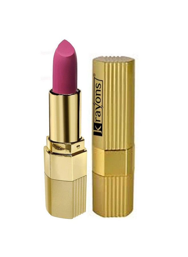 krayons Desire Matte Lipstick Highly Pigmented Longlasting 3.5G (Pink Mulberry) - Image 1