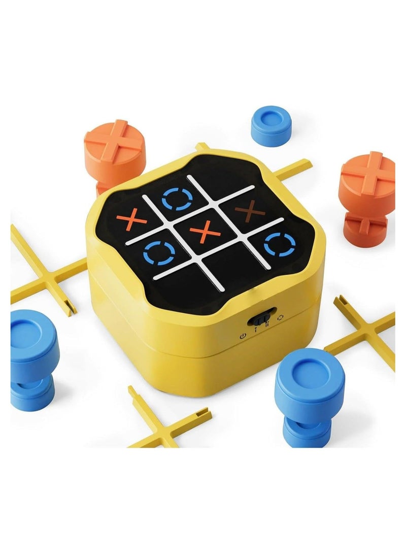 Tic Tac Toe Bolt Game, 3 in 1 Handheld Puzzle Game Console, Travel Games, Fidget Toy Board Games for Kids and Adults, Birthday Gifts 