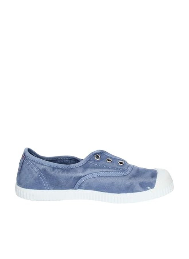 Cienta Kids Canvas Slip On Sneakers for Girls and Boys - Denim, 34 EU (2 M US Little Kid) - Image 1