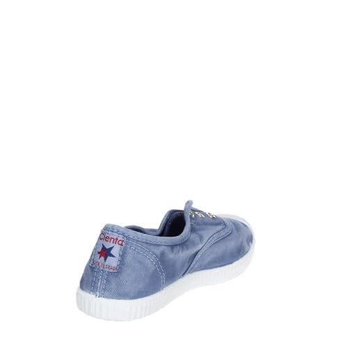 Cienta Kids Canvas Slip On Sneakers for Girls and Boys - Denim, 34 EU (2 M US Little Kid) - Image 3