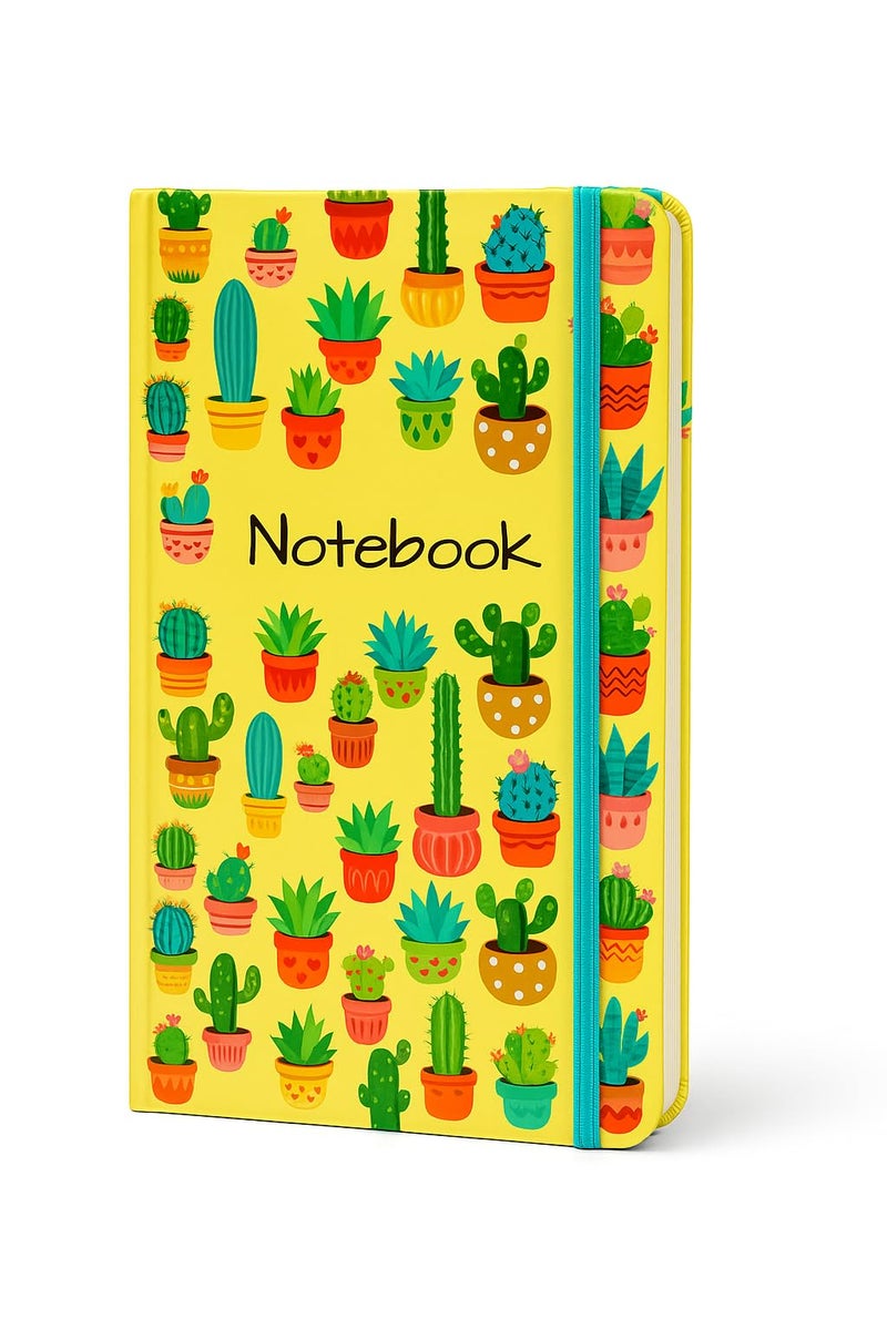 COI A5 5.5 × 8.5 in Hardcover Unruled Diary – 192 Pages of 80 GSM Natural Paper, Elastic Closure & 2 Ribbon Bookmarks, Rounded Corners – Portable Journal for Writing, Travel & Bullet Journaling - Image 1