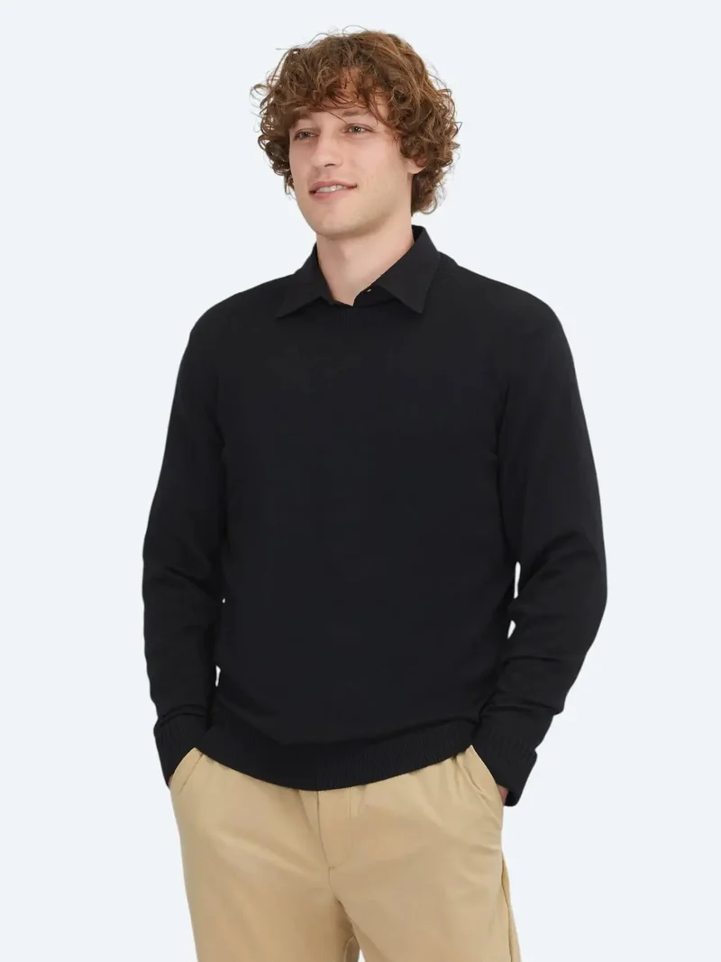 Kip Black Knitwear Sweatshirt