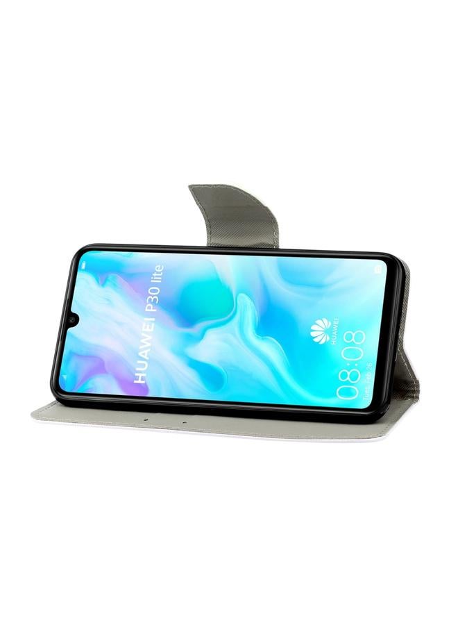 Zaboon Case For Huawei P30 Lite 3D Colored Drawing Horizontal Flip PU Leather Case with Holder & Card Slots & Wallet - Image 5