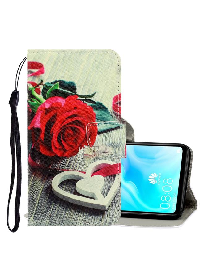 Zaboon Case For Huawei P30 Lite 3D Colored Drawing Horizontal Flip PU Leather Case with Holder & Card Slots & Wallet - Image 1