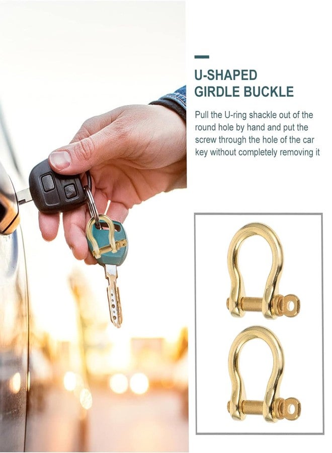 Buildcon 2 Horseshoe Buckles, DIY Jewelry Making, Keychain Accessories, Outdoor Gear Enhancements, Durable Hardware for Crafts and Paracord Bracelets - Image 5