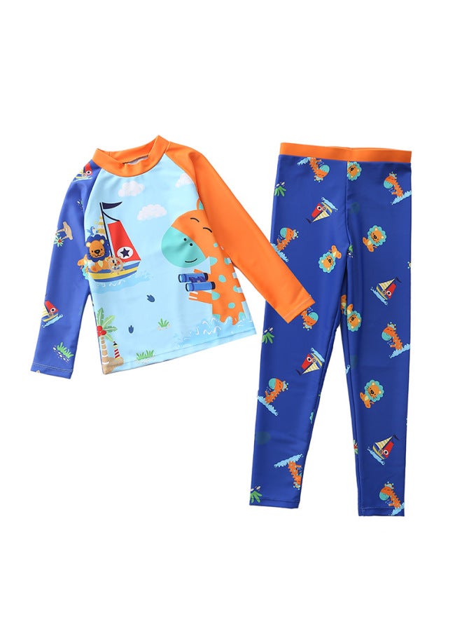 Children's Swimwear For Boys, Separate Swimwear, Warm Long Pants And Long Sleeves, Diving And Surfing Suits, Small, Medium, And Large Children's Swimwear