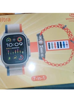 Smart 7 in 1 Smart Watch/For Men and Women/With 7 Extra High Quality Bands 49mm Dial with Fast Charger Enjoy Life with Fashion; Very Soft and Comfortable After Wearing, Multicolor 