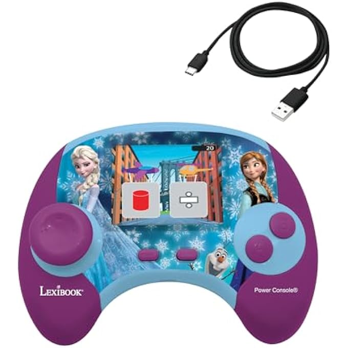 - DISNEY FROZEN - POWER CONSOLE, BILINGUAL FRENCH/ENGLISH EDUCATIONAL GAME CONSOLE WITH 100 ACTIVITIES, JCG100FZI1 - Image 3
