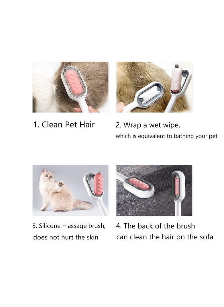 Generic Pet 3 in 1 Cleaning, Hair Removing, Massaging and lint remover comb- Pet Cat, Dog Grooming-Lint Remover, Clothes Fuzz Shaver, Travel Brush for Removing Pet Hair in Clothes (Assorted Color)  - Image 5