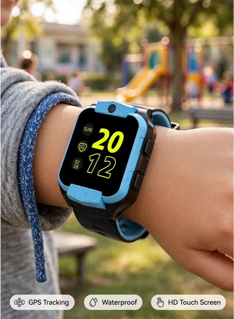 Nabi Z9 Kids Smart Watch with GPS Tracking, HD Touch Screen, SIM Card Support, Voice Calls, Real-Time Location Tracking, Waterproof Design, Multi-Colour Watch for Boys & Girls - Image 5